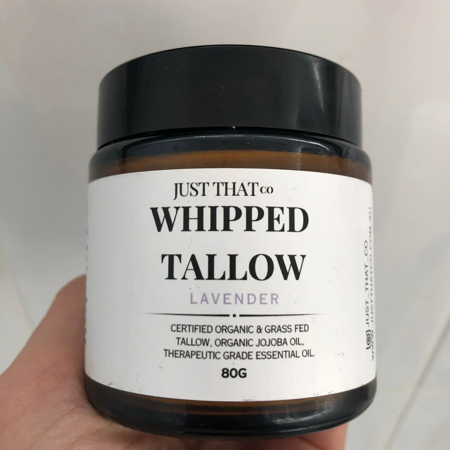 Organic Whipped Tallow Balm – Lavender (100ml) | Calming