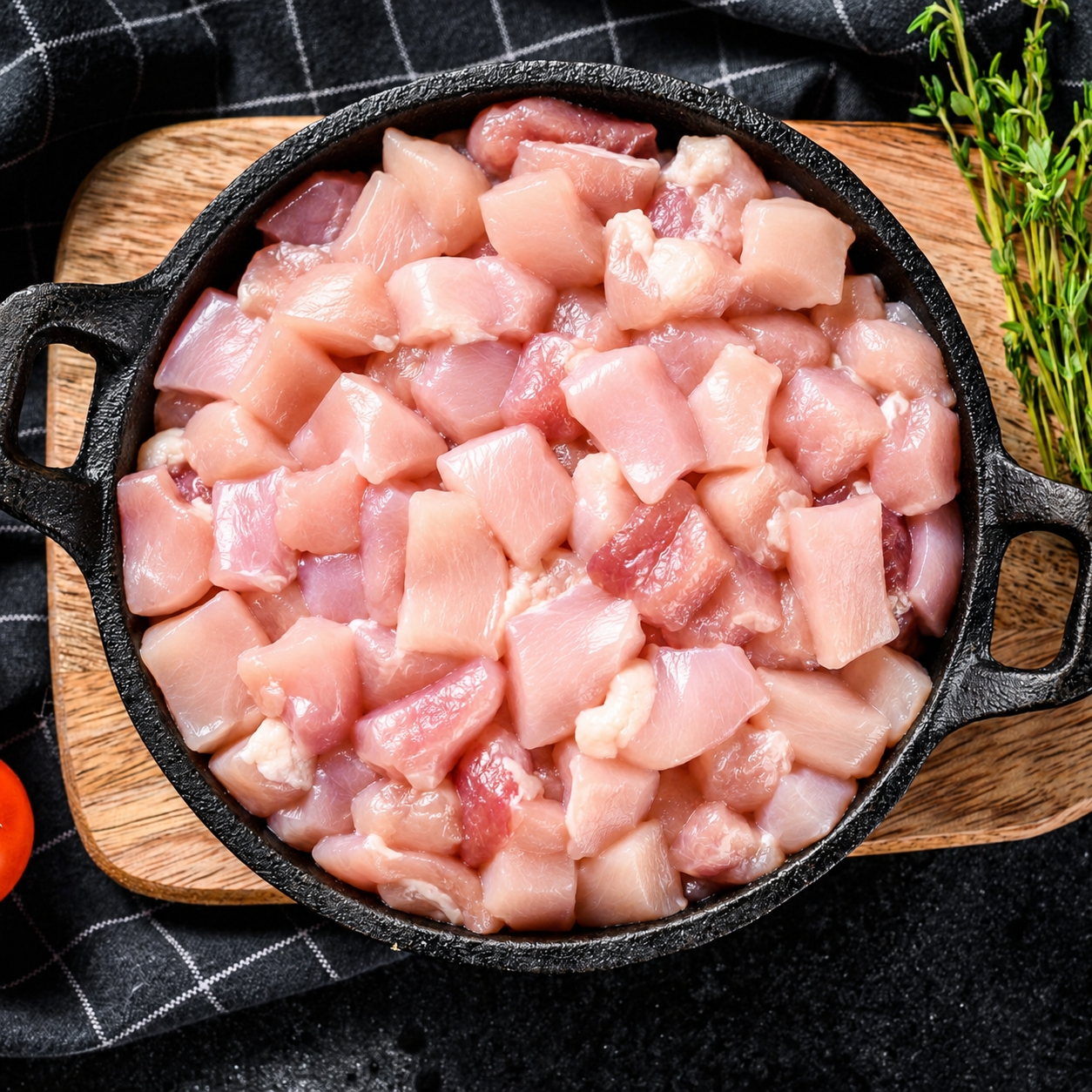 Pasture Raised Diced Chicken Thigh