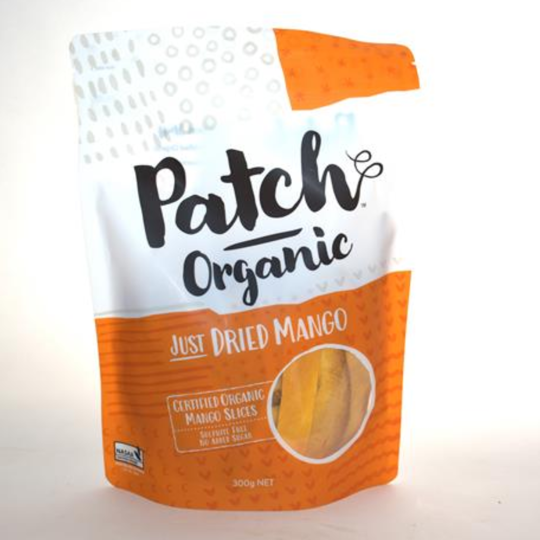 Certified Organic Dried Mango Slices 300g