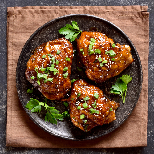 Honey Soy Chicken Thigh Fillets Skin Off