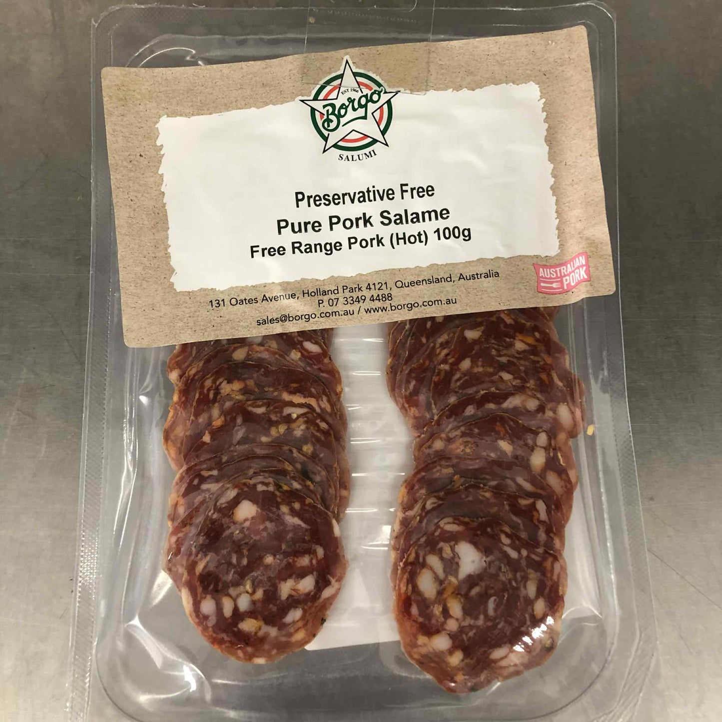 Salami (Nitrate and Preservative Free) - HOT