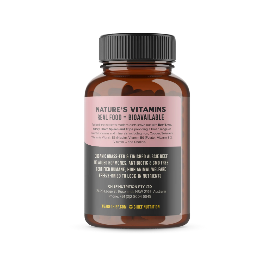 Organic Beef Offal Multivitamin Capsules