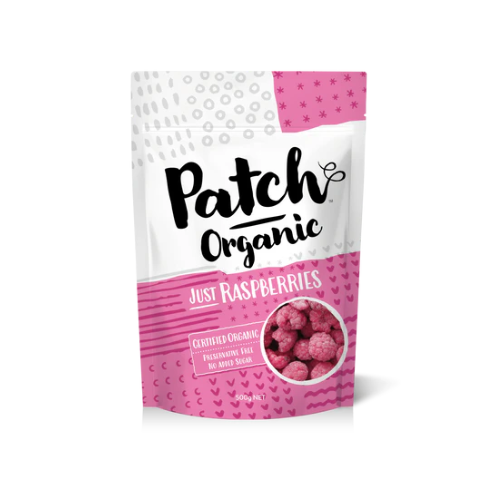 Certified Organic Raspberries 500g