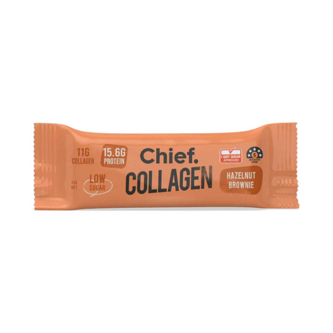 Collagen Protein Hazelnut Brownie Bar