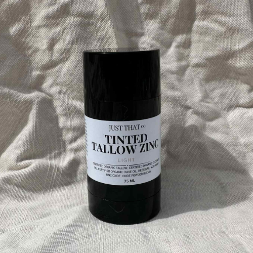 Natural Tinted Zinc Balm – Medium Shade | Grass-Fed Tallow Sunscreen & Moisturizer