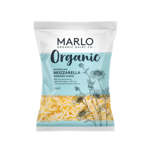 Marlo Certified Organic Shredded Mozzarella 250g