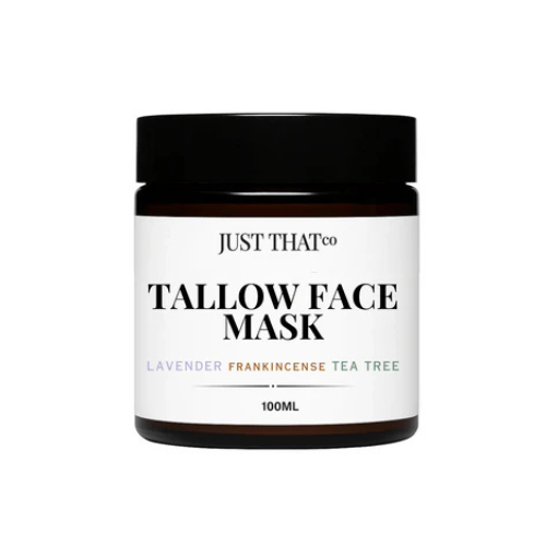 Organic Tallow Face Mask – Lavender, Frankincense & Tea Tree | Bentonite Clay, 100 mL