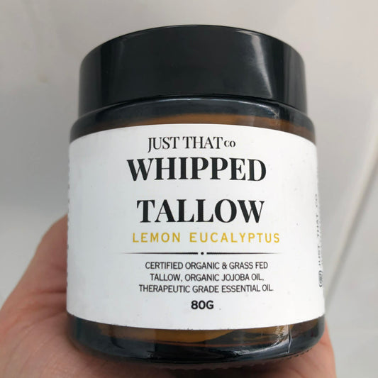 Organic Whipped Tallow Balm – Lemon Eucalyptus (100ml) | Revitalising