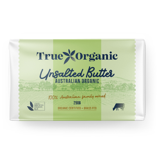 True Organic Butter - Unsalted 250g