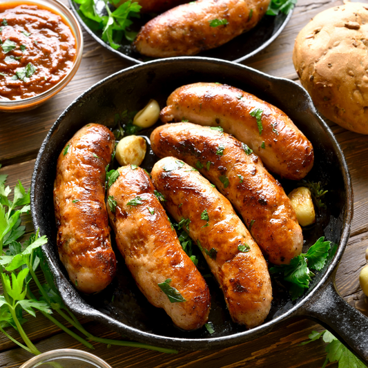 Certified Organic Lamb, Mint & Rosemary Gourmet Sausages