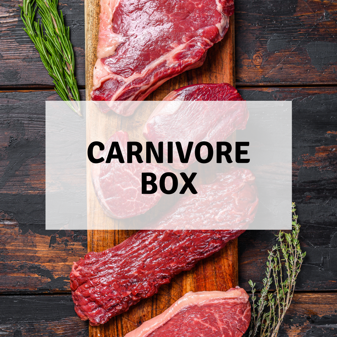 Certified organic carnivore box with grass-fed organic meat
