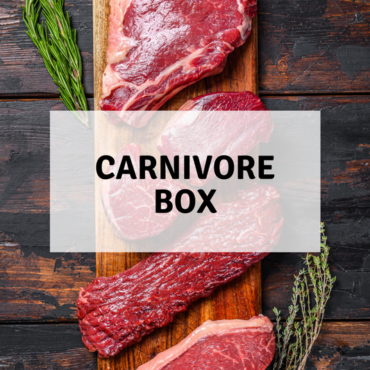 Certified organic carnivore box with grass-fed organic meat